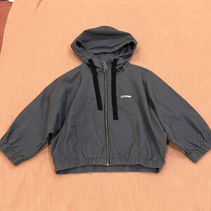 Roxy cropped canvas Jacket with Black small wm’s
